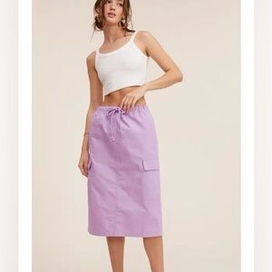 194 - Women's Purple Cargo Skirt